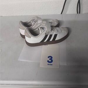 adidas Kids White and Black Sneakers